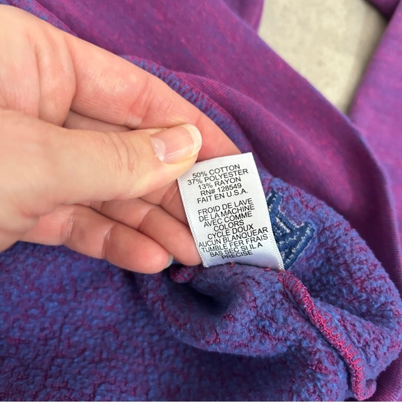 Aviator Nation purple signature rainbow stripe zip hoodie M - Picture 8 of 8